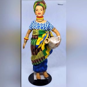 Vintage doll, collectible dolls, AVON, international dolls, Nigerian doll, black